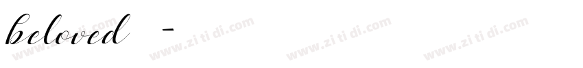 beloved 普通字体转换
